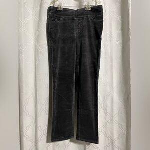 Denim & Co. Gray Stretch Waist Corduroy Pants ~ Size 6